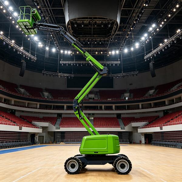 14m 16m 18m Diesel Articulating Zoom Boom Lift Platform 230kg For Bridge Maintenance
