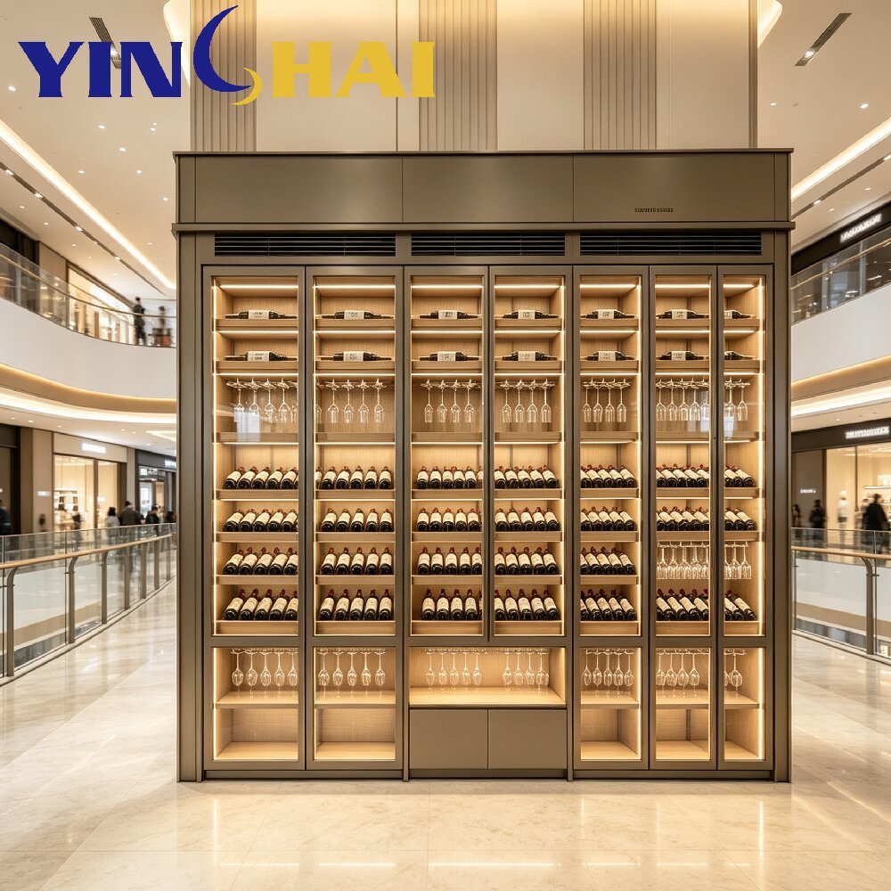 Full Wall Freestanding Dual-Zone Wine Cooler with Insulated Tempered Glass Display