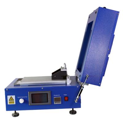 Máquina de revestimento automático de película de largura de 100 mm / 150 mm com secador