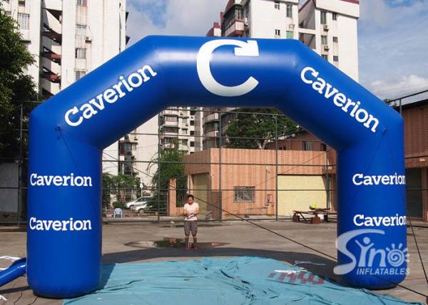 Tamanho feito sob encomenda que anuncia o arco inflável para a promoção de Caverian da fábrica inflável de China