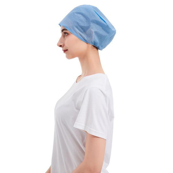 Médico no tejido disponible al por mayor cirujano Cap With Ties y el doctor elástico Head Cover del funcionamiento del hospital
