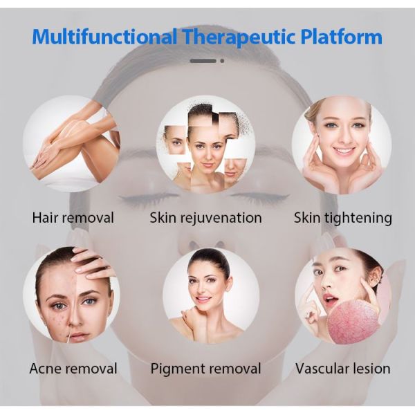 Multifunctional 3 in 1 DPL IPL OPT Permanent Laser Hair Removal Skin Rejuvenation/vascular removal machine