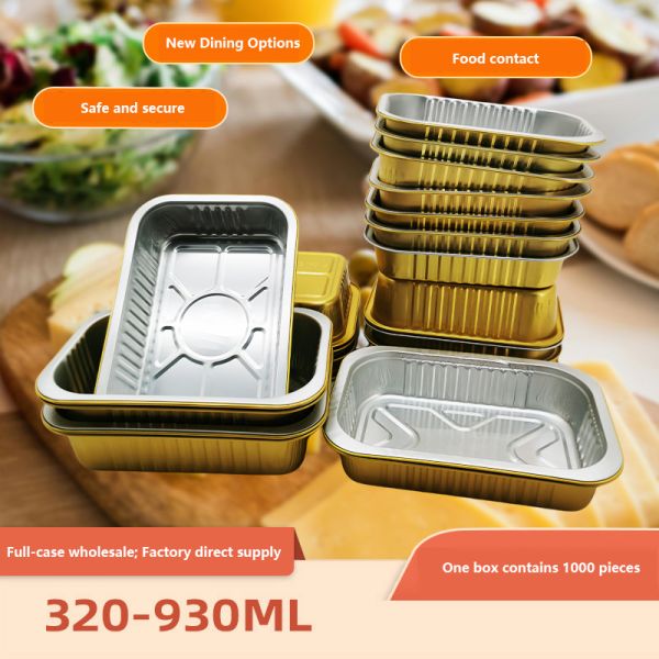 Silk paper box air fryer high-temperature oven disposable silk paper tray bowl packaging box aluminum foil oven meal box
