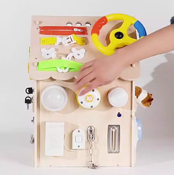 Montessori Educational Toys Busy Board for Enhancing Early Childhood Development