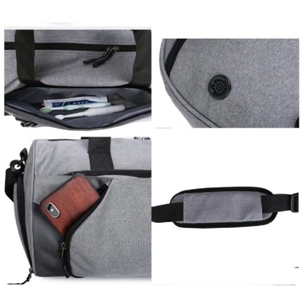 Waterproof Sport Large Capacity Duffle Bag With Sneaker Compartments