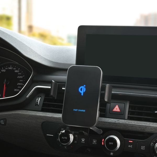 7.5W Qi Wireless Car Charger Auto Clamping Air Vent Phone Holder Mount ROHS