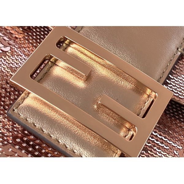 Rose Bead Piece Decoration Bling Bag Unique Shine Cross-Body Bag Baguette Bag