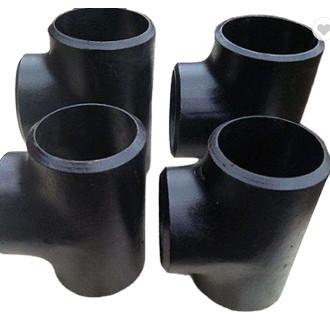 Sch 40 Butt Weld Carbon Steel Pipe Tee ASME B16.28 Black Painting