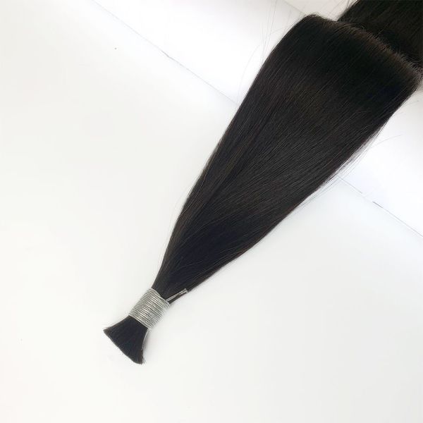Human Hair Bulk Remy Unprocessed No Weft Hair Bundles for Your Hair Extension Business