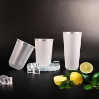 380 ml 500 ml 700 ml Gobelets de thé en plastique en PP congelés Gobelets jetables écologiques