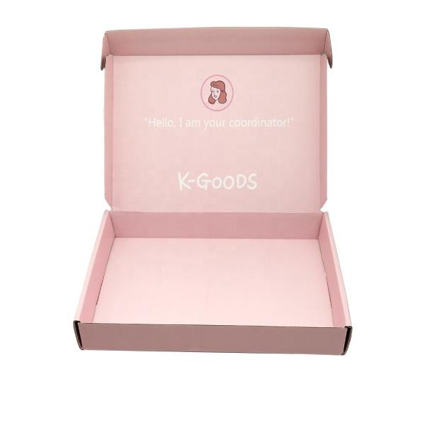Caja de correo de cartón corrugado personalizada para bolso de mano para mujeres, cuidado de la piel, cosméticos, pequeños productos de belleza, embalaje de envío de suscripción