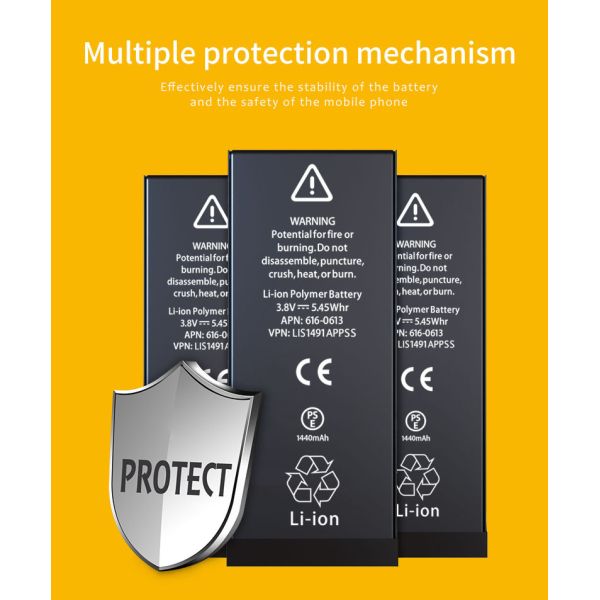 Zero Cycle Iphone 5 Internal Battery Li - Ion 1440mAh Certification CE ROHS FCC