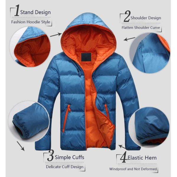 Длиннорукавные хлопчатобумажные жилеты с резьбой, толстый пальто с капюшоном