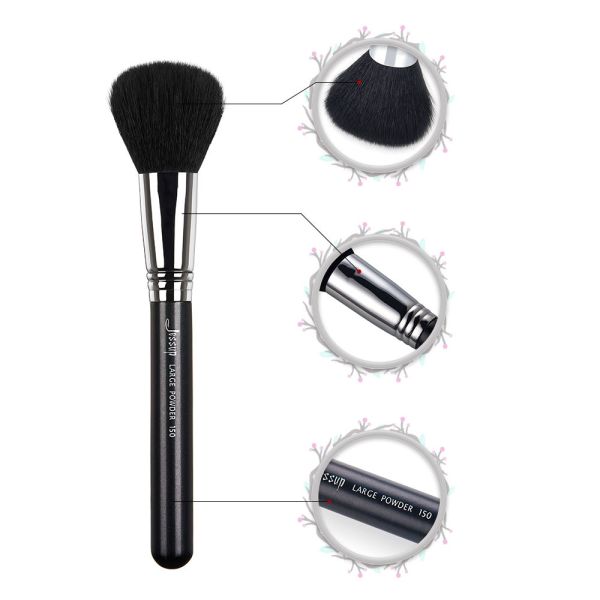 Jessup Rounded Head Large Powder Brush Oversized Synthetic Makeup Brushes
