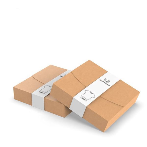 Customized Clothing Packing Boxes  T shirt Kraft Apparel Boxes