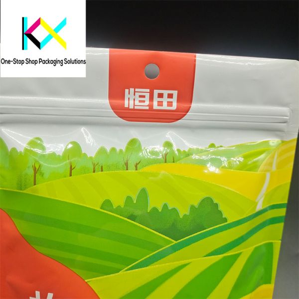 Rotogravure Printing Chinese Medical Products Packaging Clear Stand Up Pouch With Window
