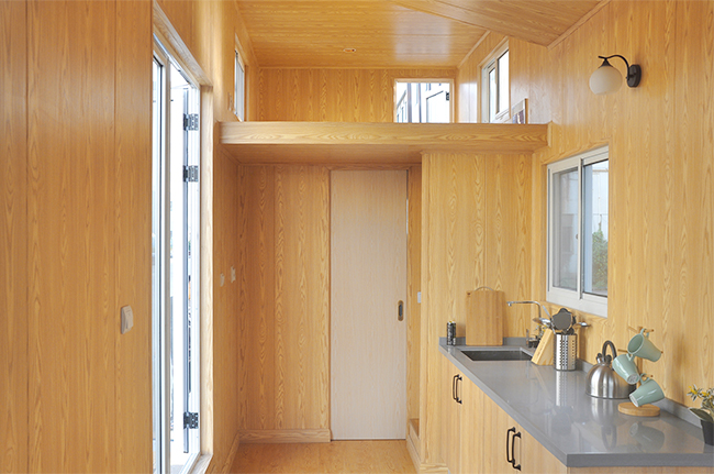 Светлые стальные модульные крошечные Prefab дома с интегрированной панелью стены для продажи для Ren