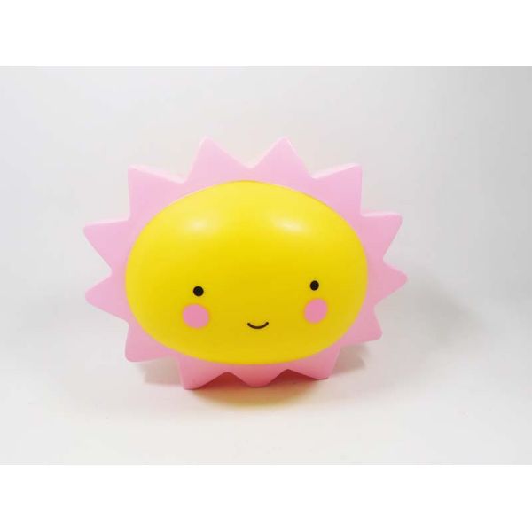 Ornament PVC LED Flashing Sun Shape Night Light toy Chirstmas Promotion Gifts