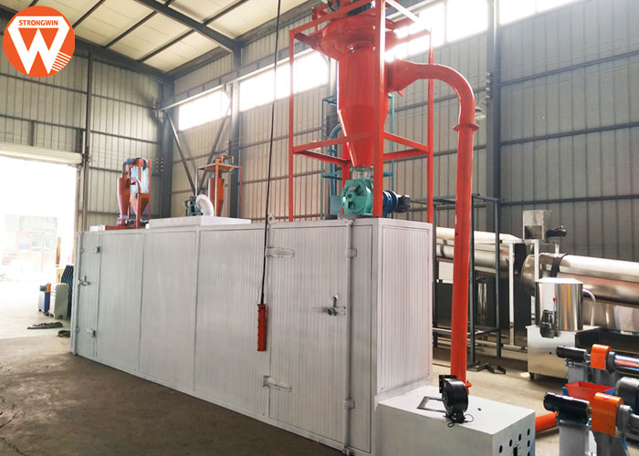 Энергия ветра вытыхания машины 150-200kg/H 0.37kw сушильщика питания рыб Multi слоя акватическая