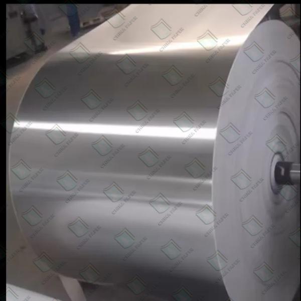 Papel de cartão metálico de resistência ao molho 70 gm de papel revestido metalizado de prata