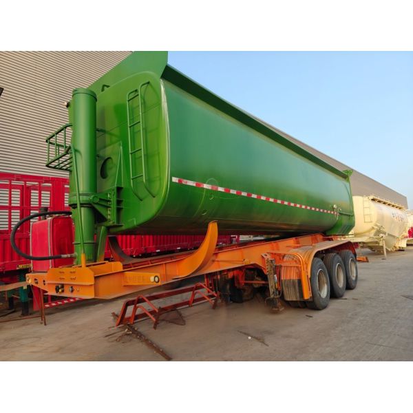 008 3 Axles 50ton Tipper Semi Dump Trailers with One Years After-sales Service 008