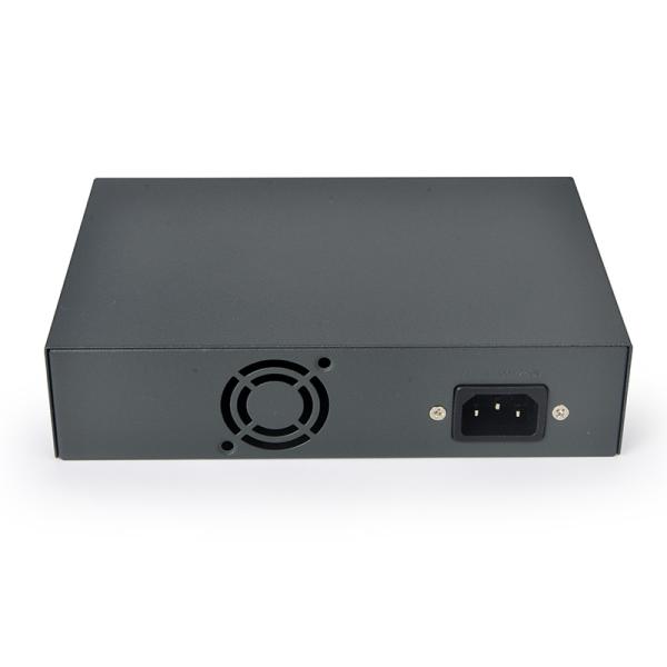 full metal case 4 ports 100Mbps IEEE 802.3af/a standard 65W power backplane bandwidth 1.2 Gbps uplink port POE switch