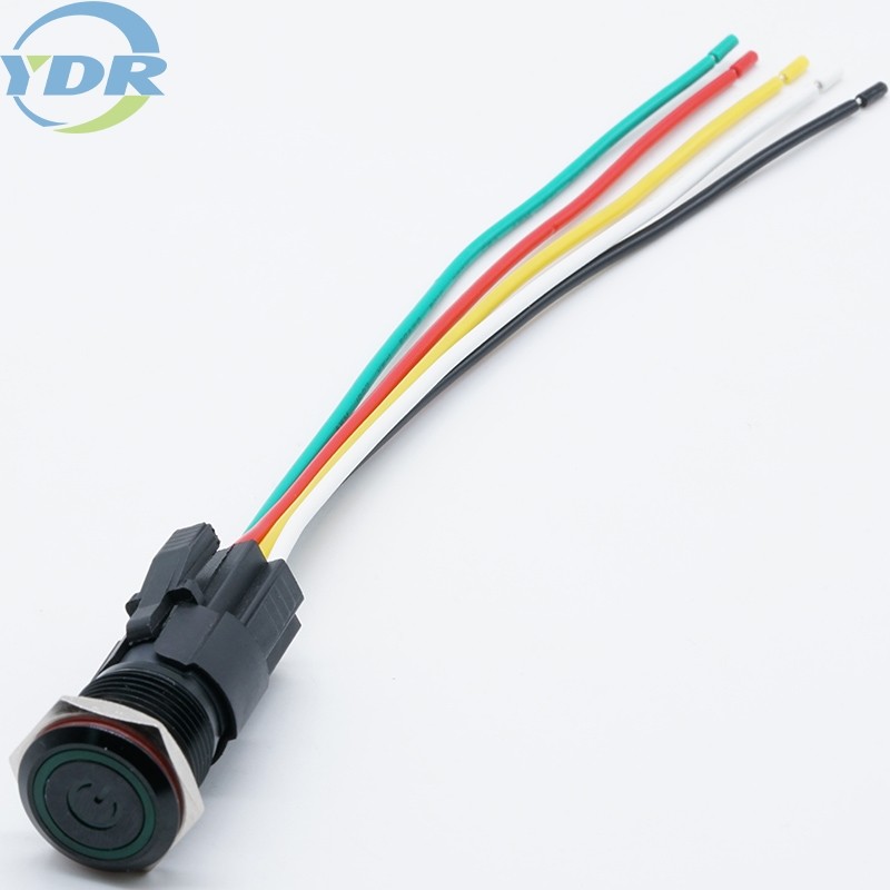 260mm переключатель и проводка выхода, проводка кнопки с отверстием 16mm