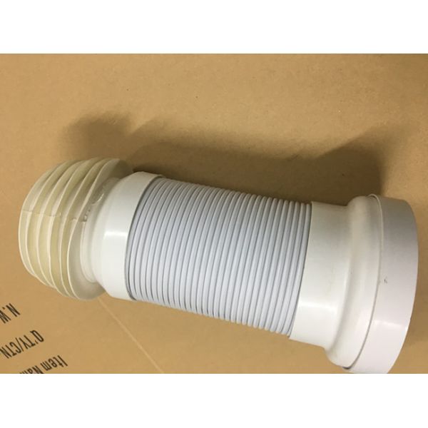 Universal Retractable Bent Flexi Pan Connector 4mm Wall Thickness 130mm Diameter