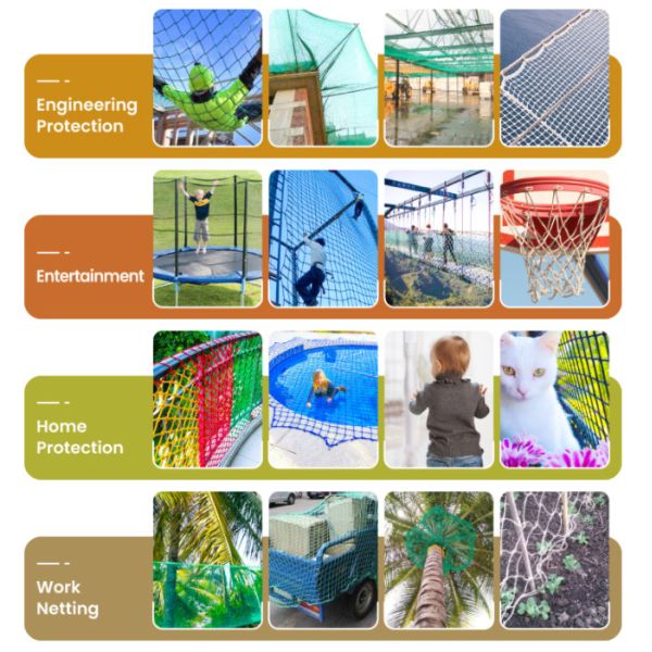 Durable Playground Climbing Net Safety Cover Net Ground Pool Safety Net for Kid Safety