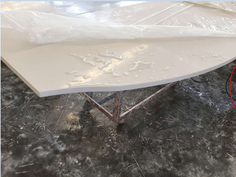 image.png Prefabricated Solid Quartz Stone Countertops Beveled Processed Edge