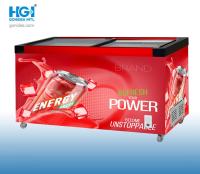 Congelador doble grande de la capacidad los 49.2in de HGI con la puerta deslizante menos la rueda 18C 4