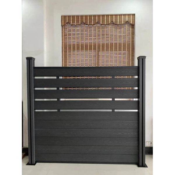 Modern Rich Colors And Patterns Deep Embossed WPC Fence Durable Weather-Resistant