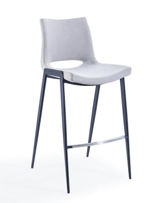 PU Elastic Modern Vintage Metal 75cm High Bar Stool Chair