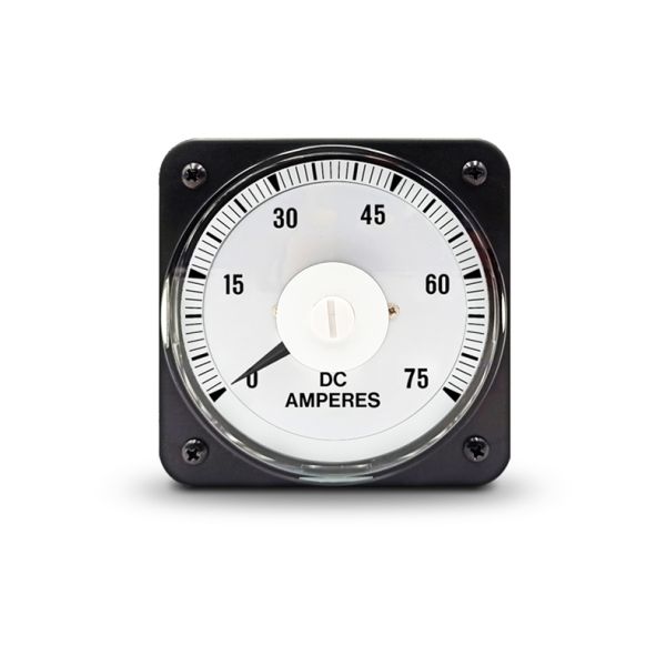 DC Ampere Meter 0-75A | Iron Zinc-Plated Analog Panel Ammeter for Marine & Oilfield Applications