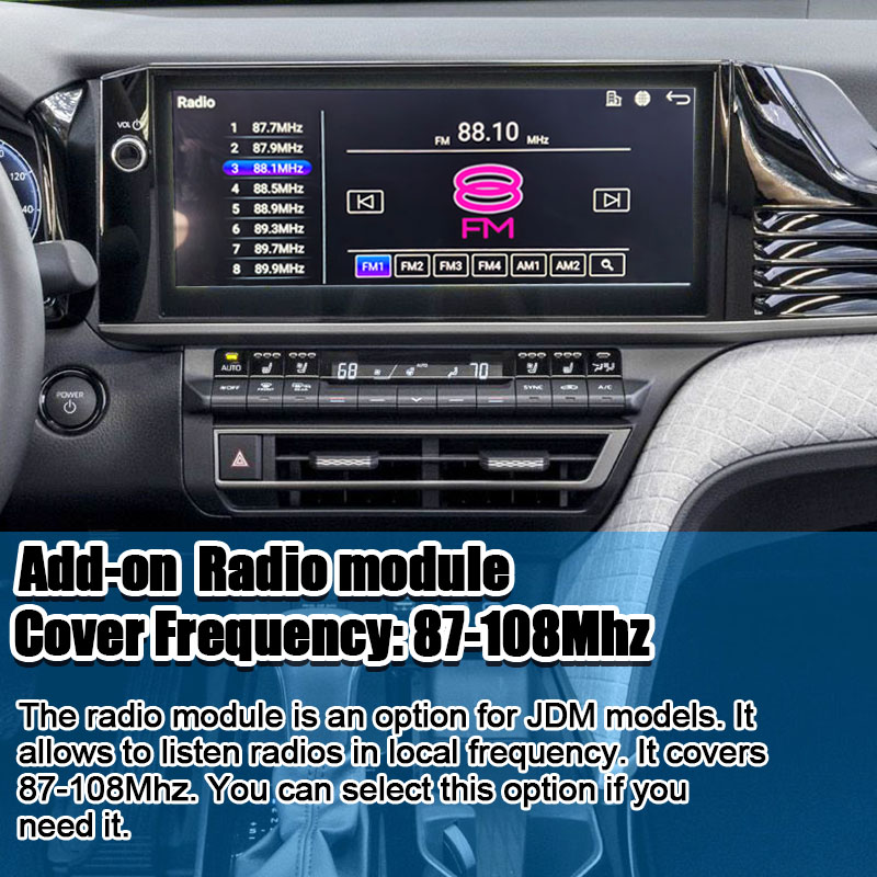 Android 13 Мультимедийный видеоинтерфейс для Toyota Camry 2025 Sienna RAV-4 OEM Retrofit Инфоразвлекательный модуль включает в себя YouTube, NetFlix, Google Play