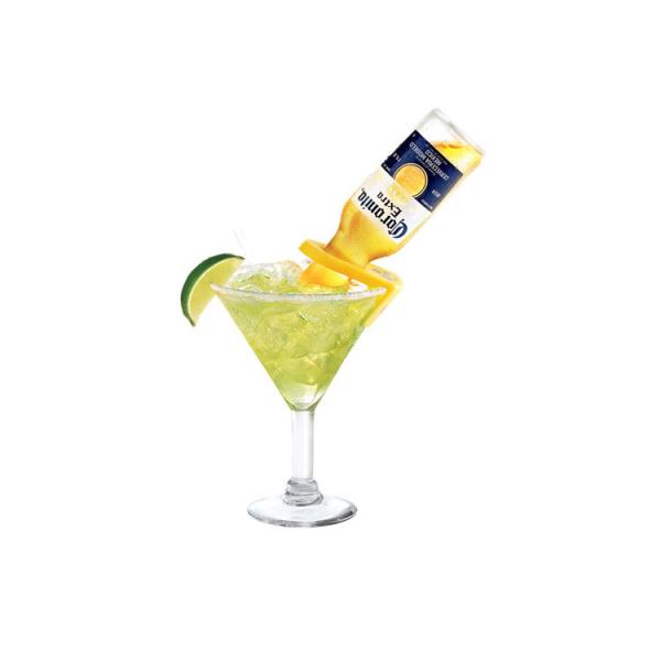 FDA Branded Wine Accessories Yellow CoronaRita Drink Clips For Slanted Margarita Glasses