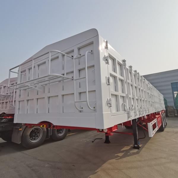 Semi Trailer Cargo Transport Truck With Customized Side Wall Height
