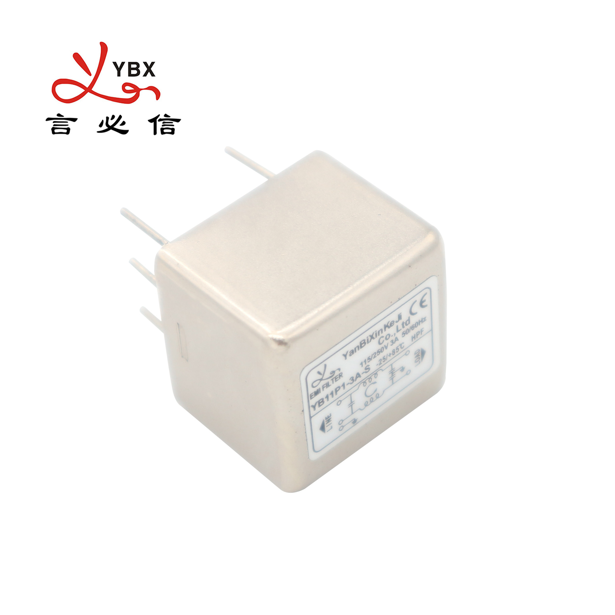 Фильтр EMI 250VAC PCB особенный 1A~6A компактирует низкопроходный фильтр EMI