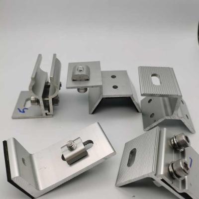 Solar Panel Aluminium Rail Clamps with Nut Compatible with Roof Carport & Ground Mounts