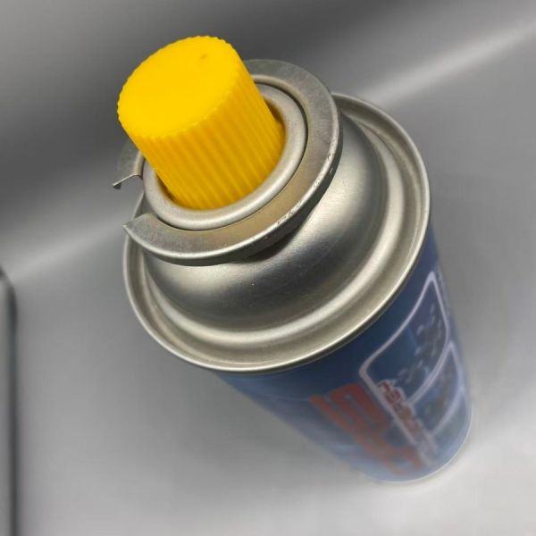Controlled-Flow 1-Inch Tinplate Butane Valve for Refillable Fuel Systems