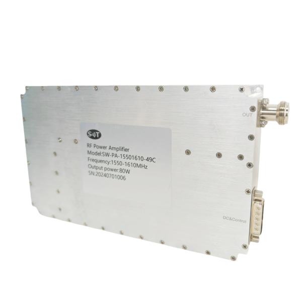 1550-1610MHz 80W RF Power Amplifier L-Band Amplifier Module for Wireless Communication Systems