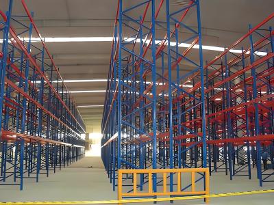 Estacas de rolos de alimentação por gravidade Armazém de carga pesada Prateleiras de metal industrial