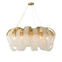 Escritório comercial LED Tassels Sala de jantar Pendente Lustres nórdicos decoração de alumínio moderno