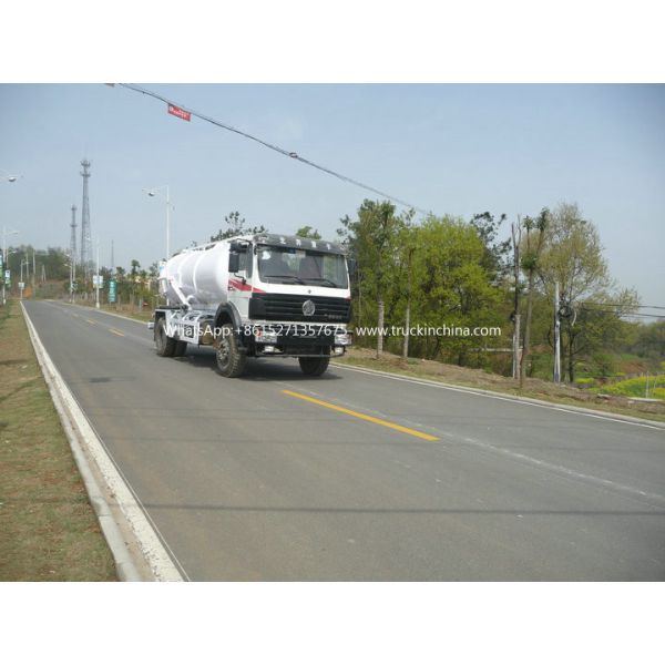 Beiben Septic Tanker Vacuum Truck / Sewer Cleaning Vehicles WhatsApp:+8615271357675