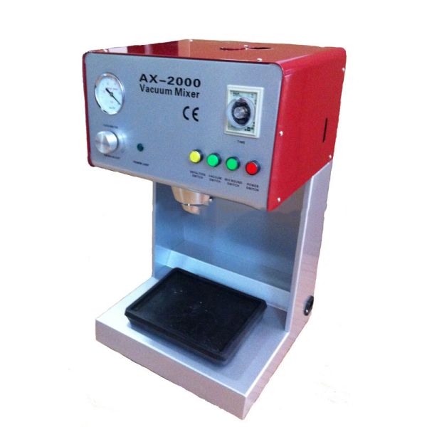 150W Dental Laboratory Equipment AX-2000B Vacuum Mixer With Built-In Vacuum Pump