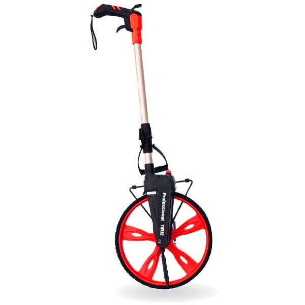 рулетка колеса TM12 100cm цифров измеряя красная идя