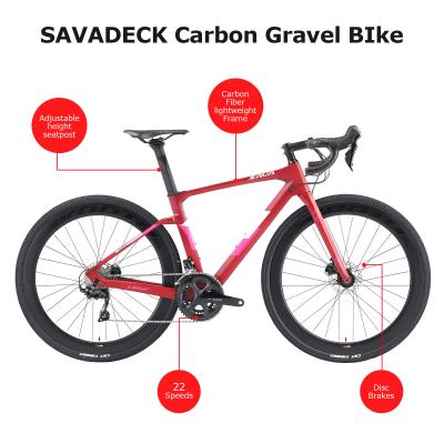Disco hidráulico bicicleta especializada do cascalho do carbono com a corrente do KMC 110L