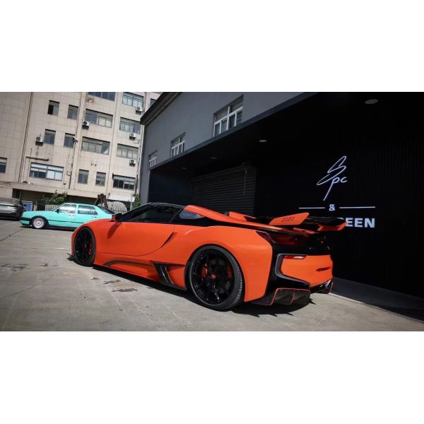I8 BMW Body Kit Car 2018 - 2019 Carbon Fiber Spoiler Front Bumper Spoiler Wing