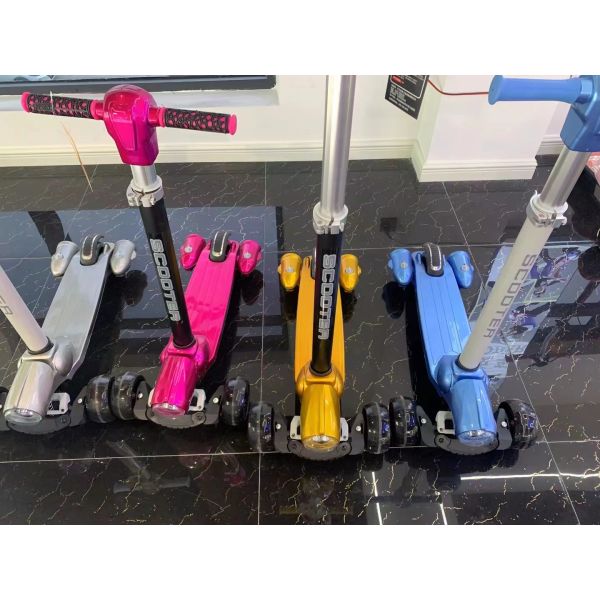 3-17 лет Дети 3-колесный скутер с задним тормозом высокой прочности