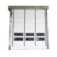 Porta dobrável de PVC exterior, porta de cortina de alta velocidade para armazém
